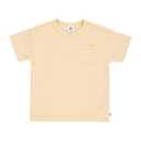 Tricou galben cu buzunar