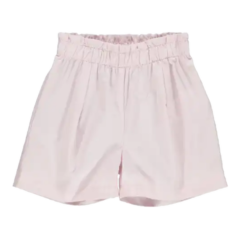 Pantaloni scurți roz din poplin pentru fete