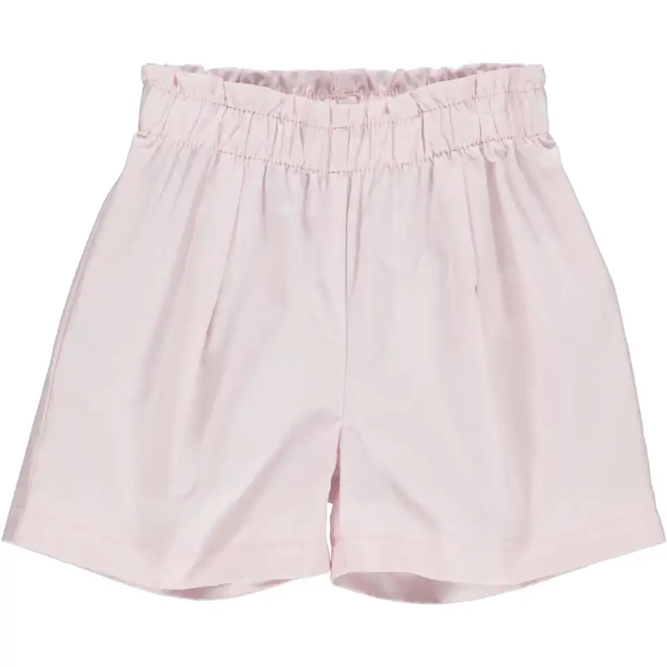 Pantaloni scurți roz din poplin pentru fete