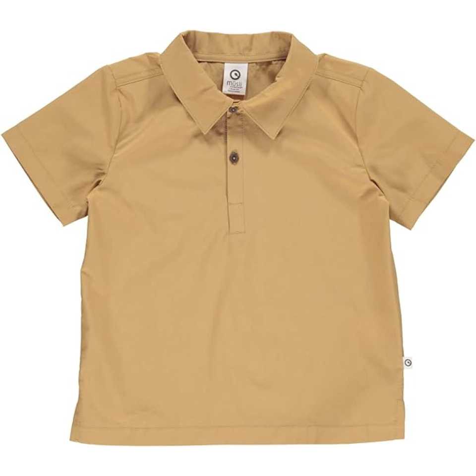 Cămașă bej din poplin