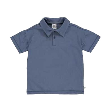 Tricou polo indigo pentru copii