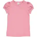 Tricou roz cu mâneci scurte, bufante pentru fete