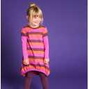 Rochie cu dungi late mov