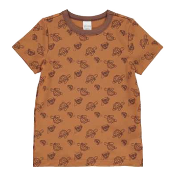 Tricou maro cu imprimeu țestoase