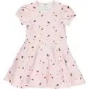 Rochie roz cu imprimeu bondari