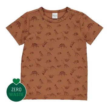 Tricou maro cu imprimeu dinozauri