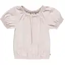 Tricou roz pal cu mâneci bufante