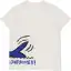 Tricou crem cu imprimeu balenă