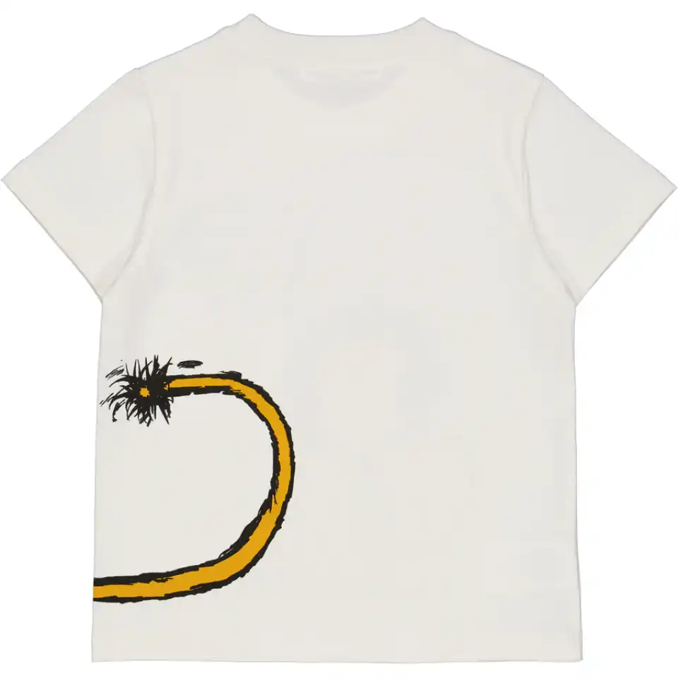 Tricou crem cu imprimeu leu