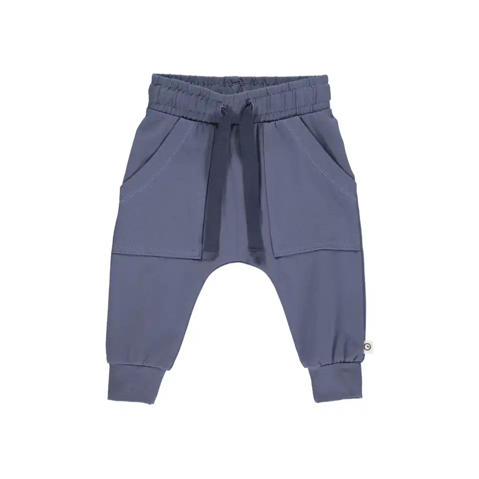 Pantaloni indigo cu buzunare