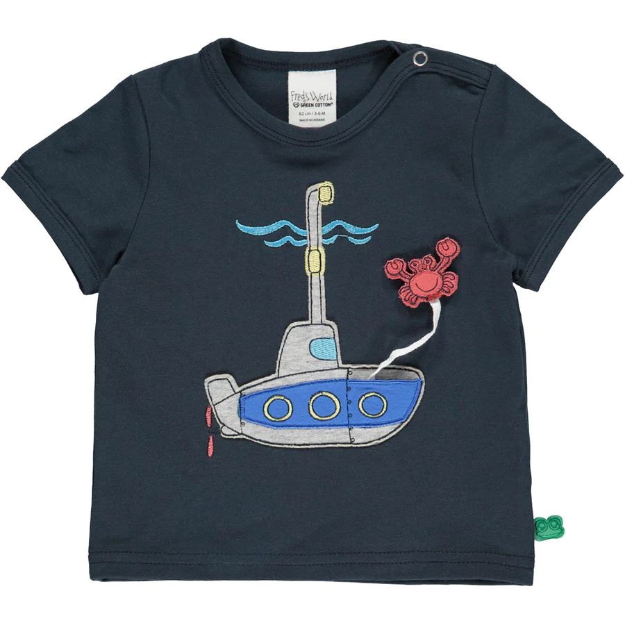 Tricou Hello Submarine, bleumarin