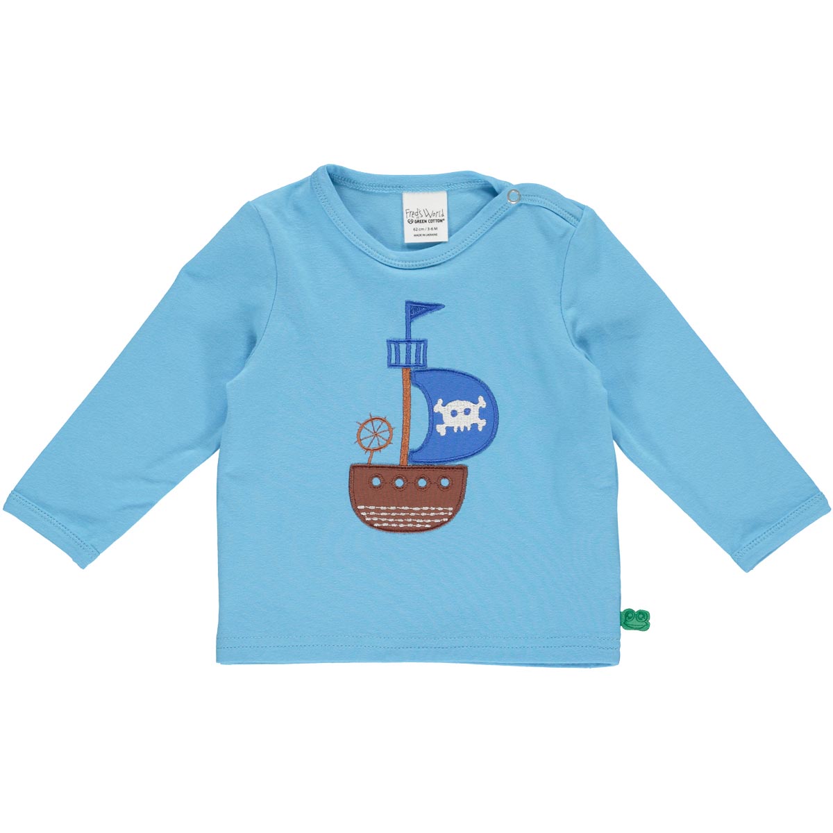 Bluză bebeluși cu print corabie pirați