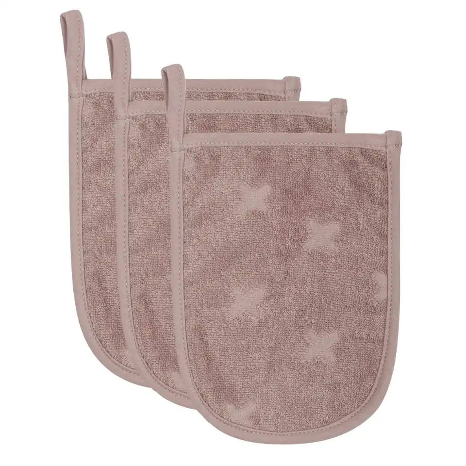 Set 3 mănuși pentru baie