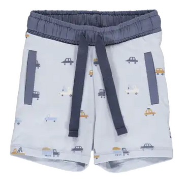 Pantaloni scurți cu imprimeu mașinuțe