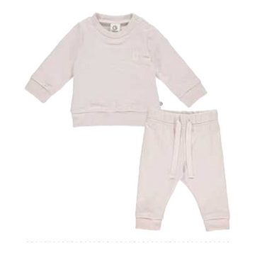 Set de trening roz pal Cozy pentru bebeluși