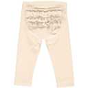 Pantaloni Cozy me crem, cu volane pentru bebeluși