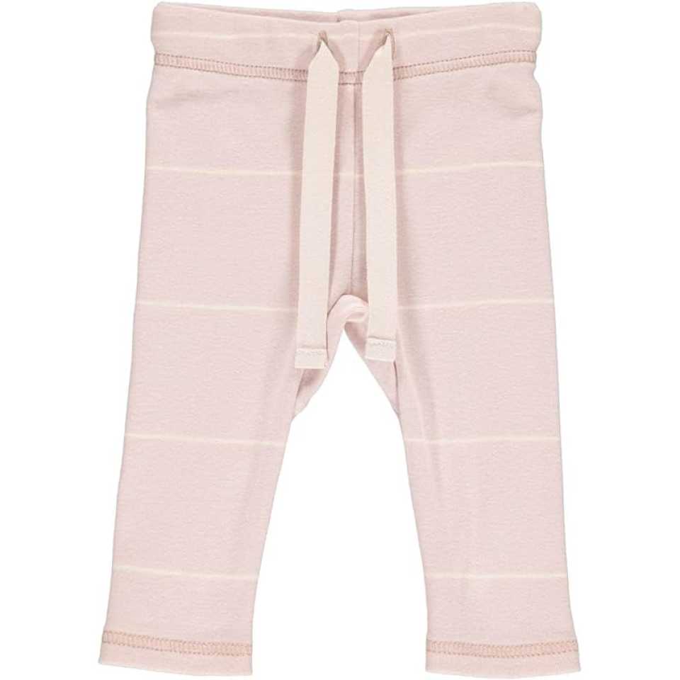 Pantaloni cu dungi roz pentru bebeluși