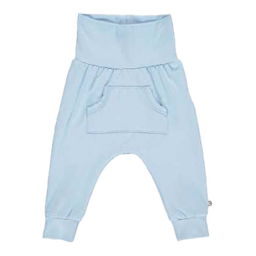 Pantaloni bleu Cozy me cu buzunare pentru bebeluși