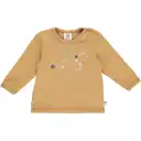 Bluză subțire bej cu mânecă lungă și imprimeu Zodiac pentru bebeluși