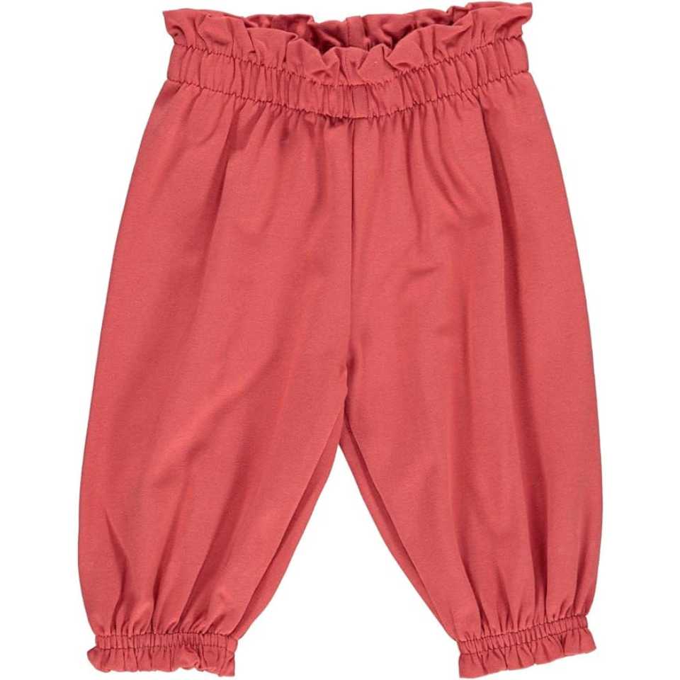 Pantaloni bufanți cranberry Alfa pentru bebeluși