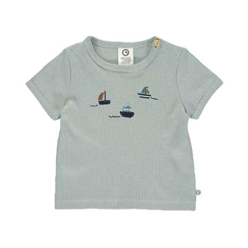 Tricou cu mânecă scurtă Waffle pentru bebeluși