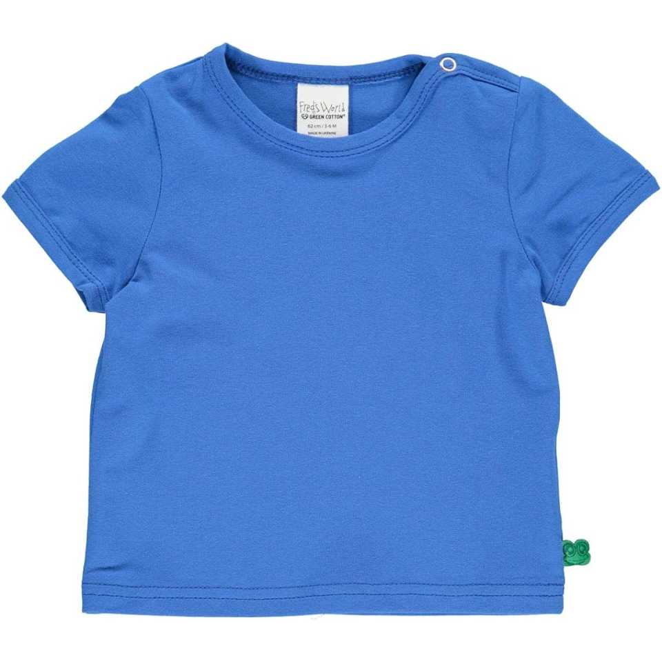 Tricou cu mânecă scurtă Alfa, albastru, pentru bebeluși
