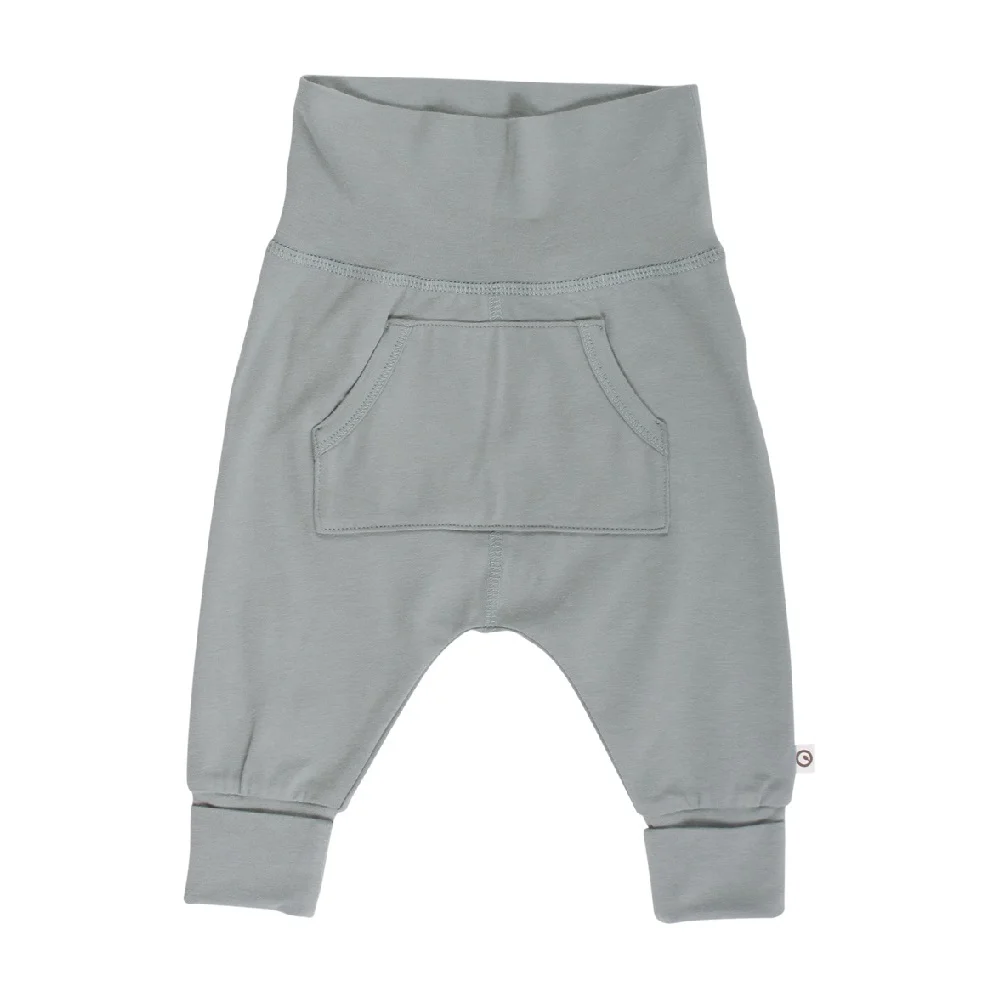 Pantalonași Cozy Me cu buzunar verde pastel