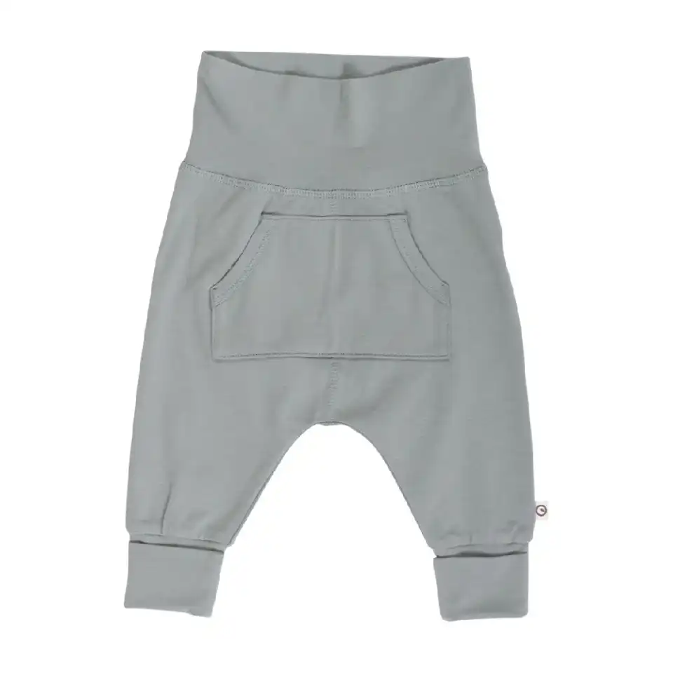 Pantalonași Cozy Me cu buzunar verde pastel