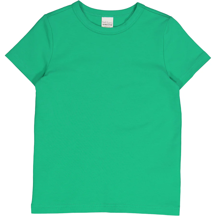 Tricou verde intens din bumbac organic