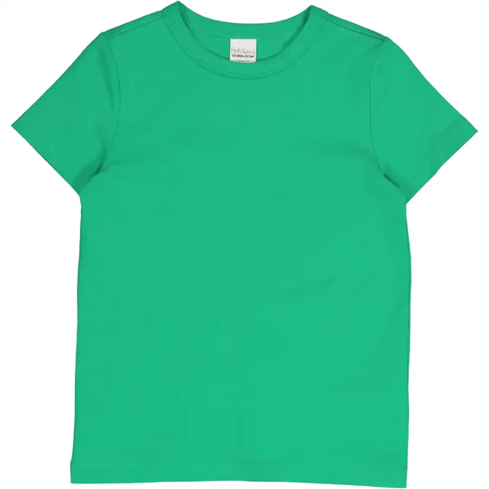 Tricou verde intens din bumbac organic