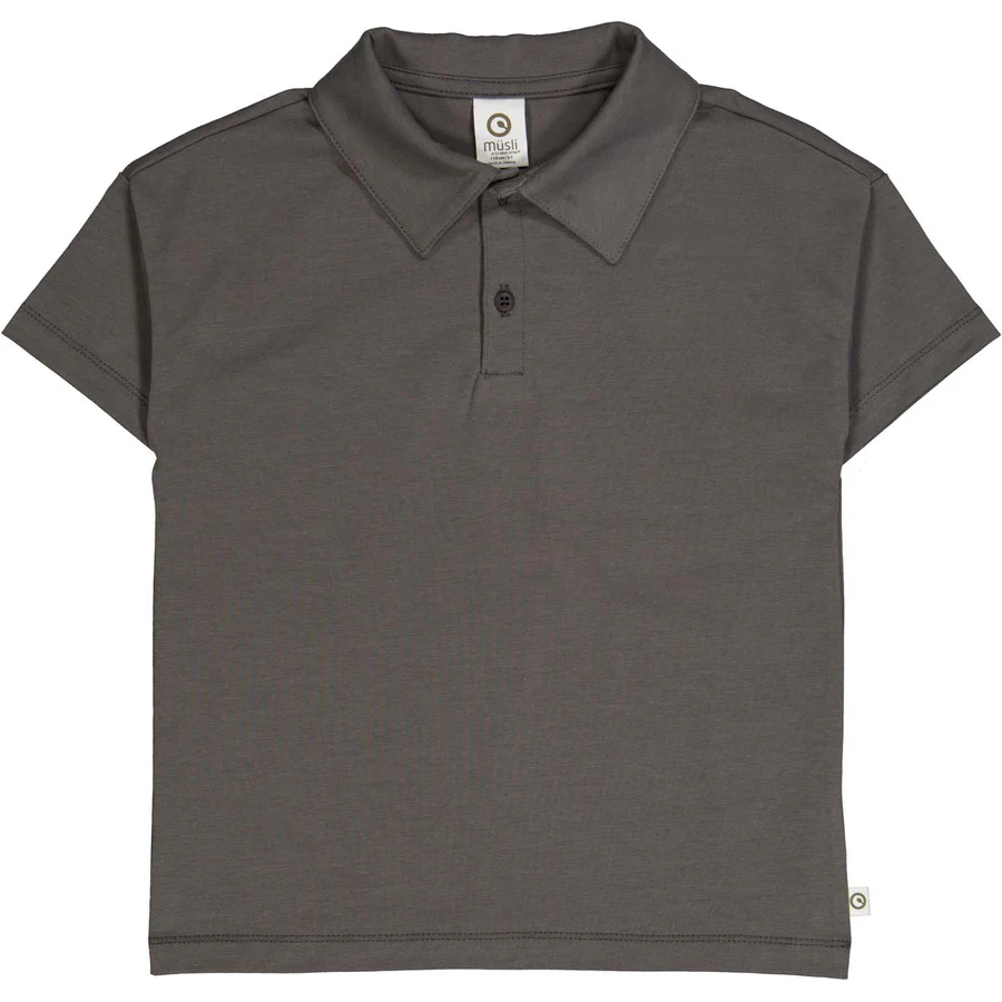 Tricou polo Cozy Me gri închis