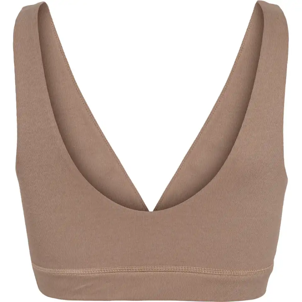 Sutien de alaptare maro din bumbac organic