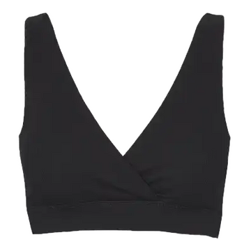 Sutien de alaptare negru din bumbac organic
