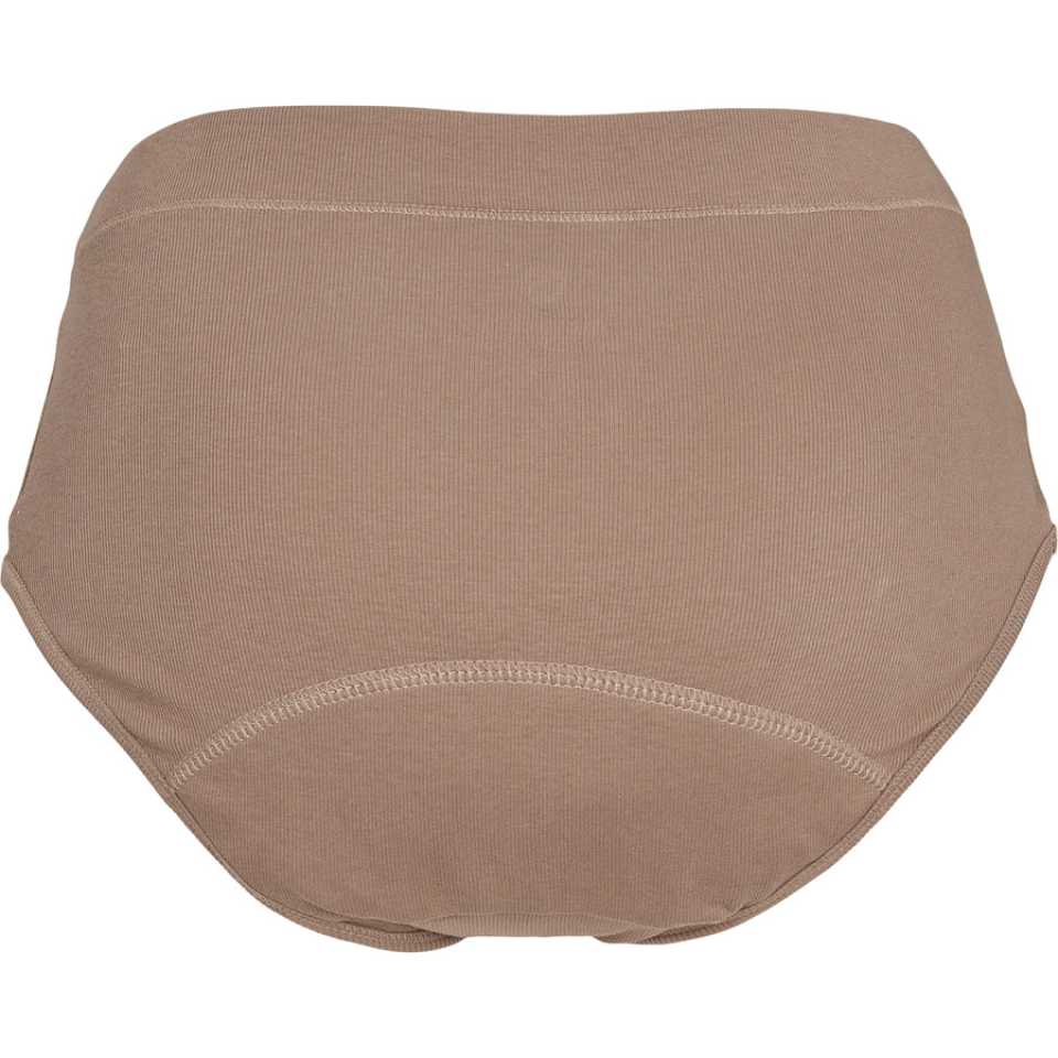 Chiloți menstruali tip hipster din bumbac organic, maro
