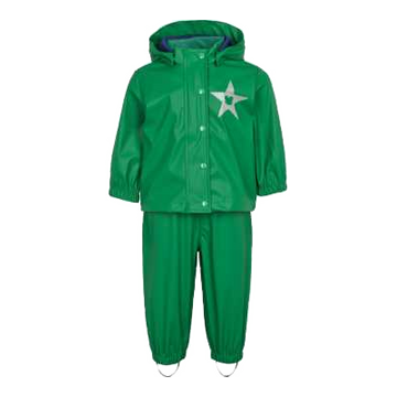 Set de ploaie verde pentru bebeluși și copii