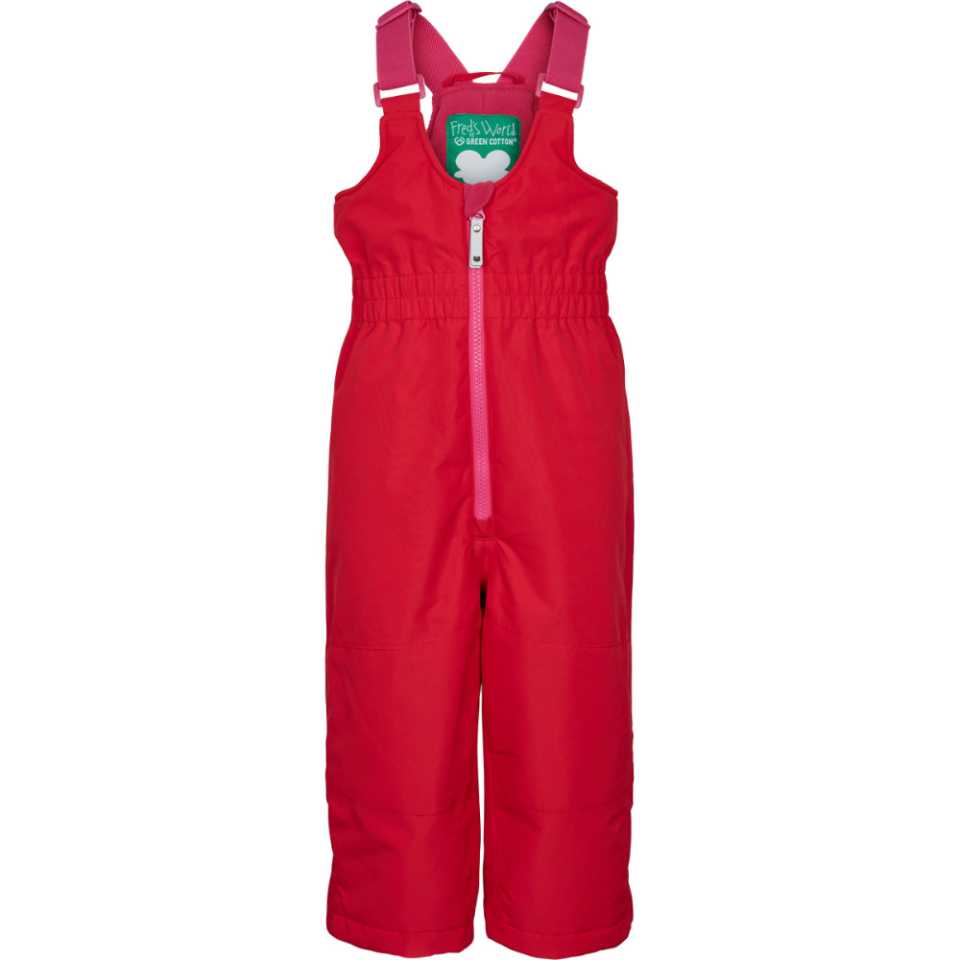Pantaloni roșii de schi și zăpadă pentru bebe și copii