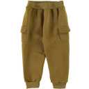 Pantaloni olive din bumbac cu buzunare laterale