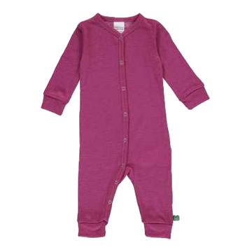 Salopetă plum din lână merinos