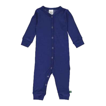 Salopetă albastră din lână merinos