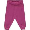 Pantaloni roz din lână fleece