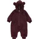 Salopetă vișinie din fleece