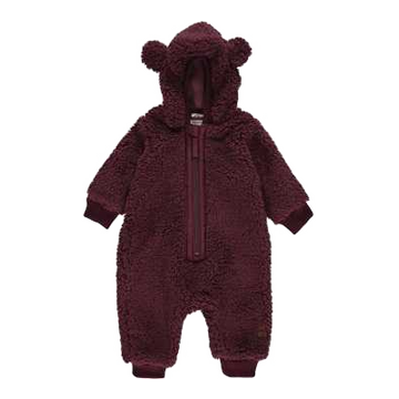 Salopetă vișinie din fleece