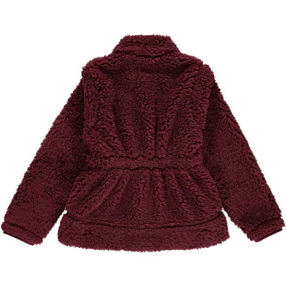 Jachetă vișinie din fleece, pentru copii