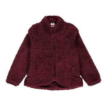 Jachetă vișinie din fleece, pentru copii