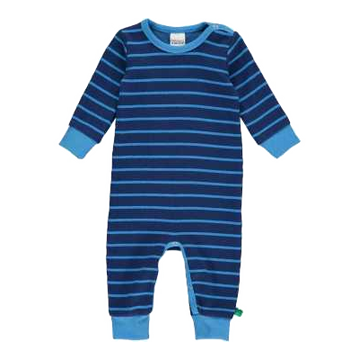 Salopetă albastră cu dungi bleu