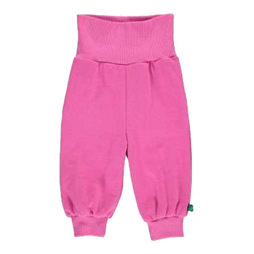 Pantaloni fucsia, groșl, din bumbac organic