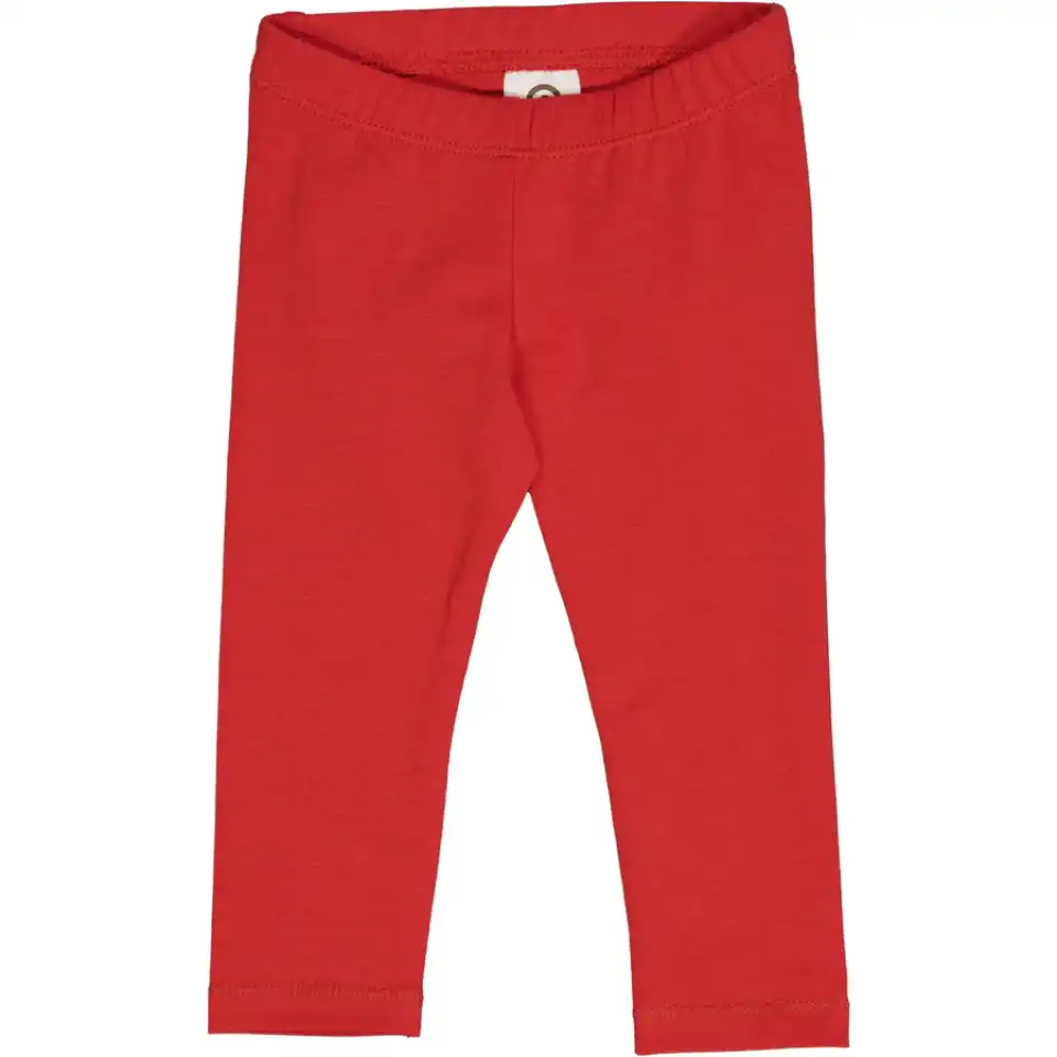Pantaloni roșii bebeluși Cozy Me cu volănaș