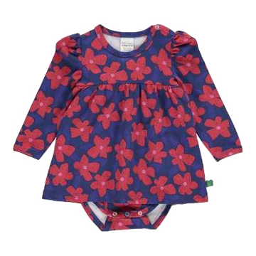 Body rochie Pow pentru bebeluși în nuanța albastru energic