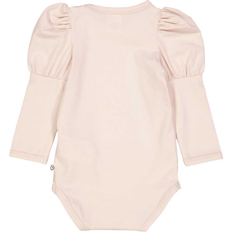 Body Cozy Me Puff cu mânecă lungă pentru bebeluși în nuanța balsam rose