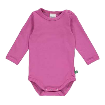 Body Alfa cu mânecă lungă pentru bebeluși în nuanța fuchsia